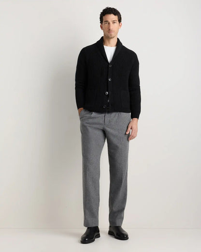 Mongolian Cashmere Shawl Collar Cardigan