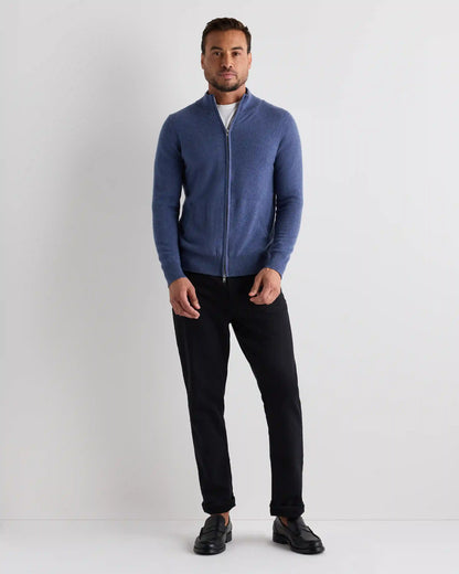 Mongolian Cashmere Full Zip Sweater