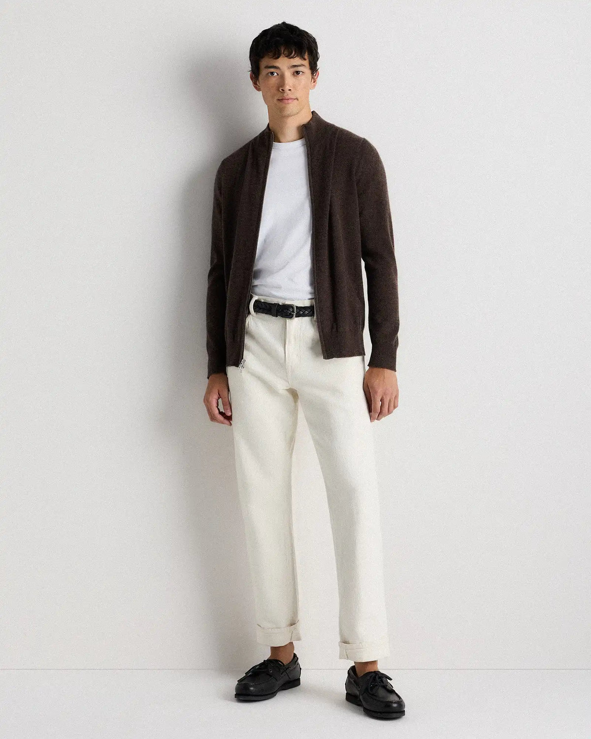 Mongolian Cashmere Full Zip Sweater