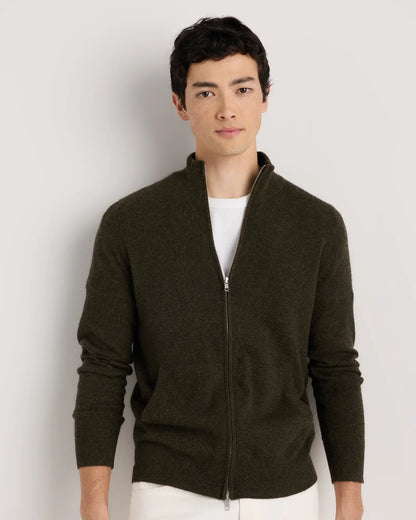 Mongolian Cashmere Full Zip Sweater