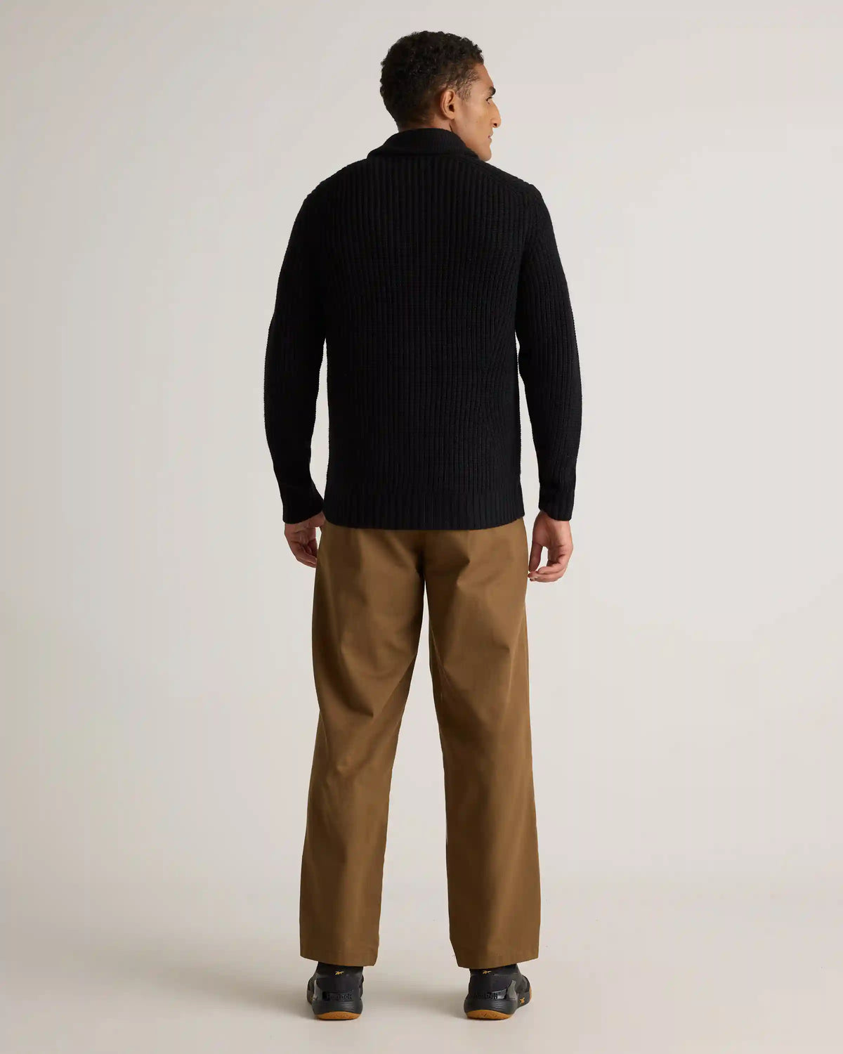 Australian Merino Wool Shawl Collar Cardigan