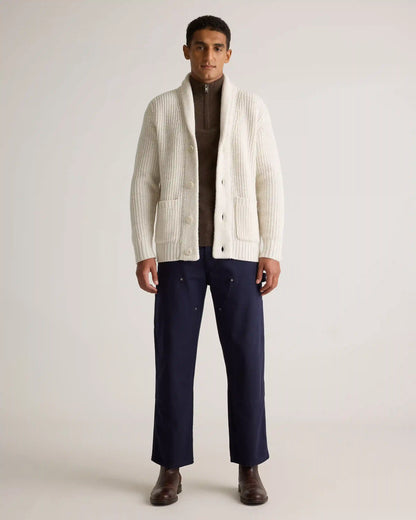 Australian Merino Wool Shawl Collar Cardigan