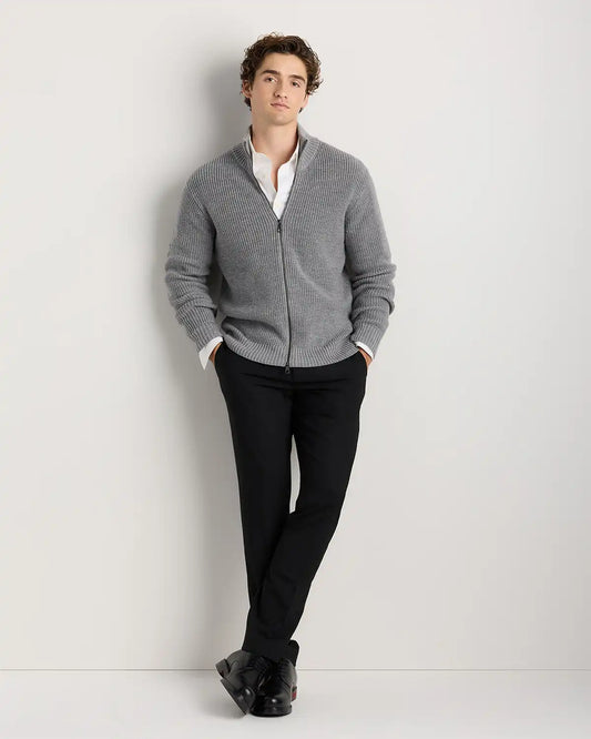 Australian Merino Wool Full Zip Sweater