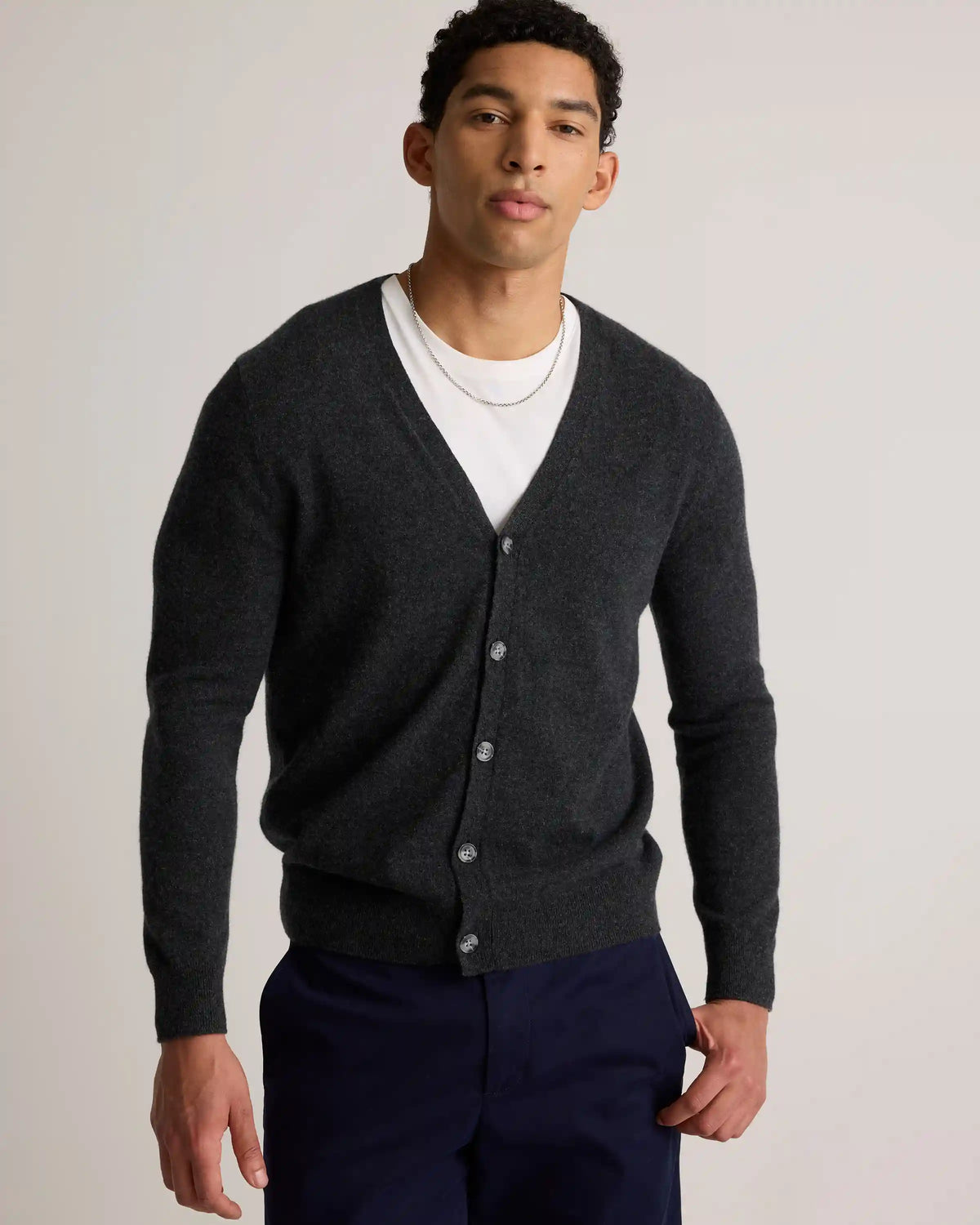 Mongolian Cashmere Cardigan Sweater