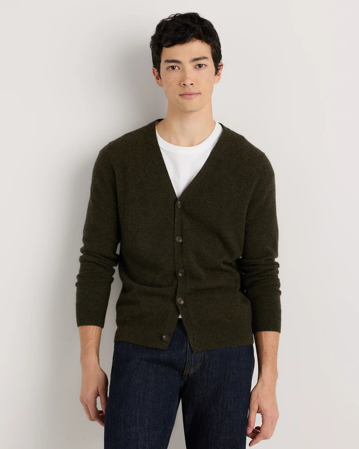 Mongolian Cashmere Cardigan Sweater