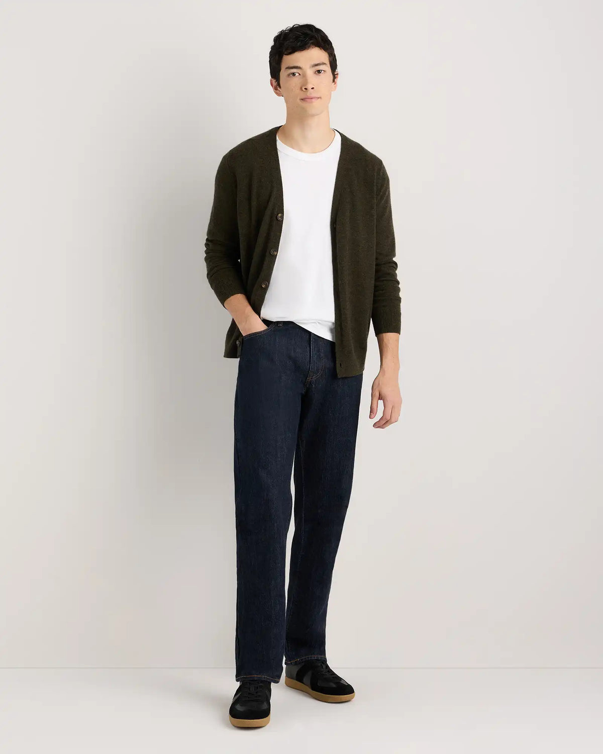 Mongolian Cashmere Cardigan Sweater