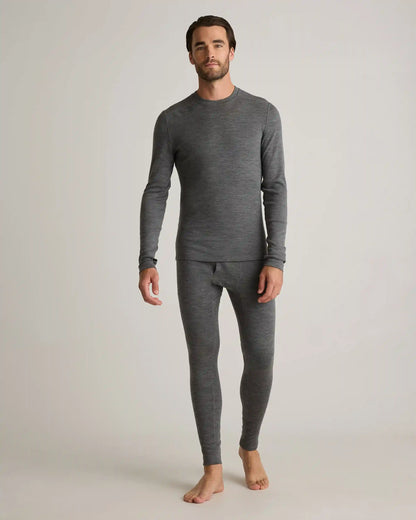 100% Merino Wool Cold Weather Base Layer Crew