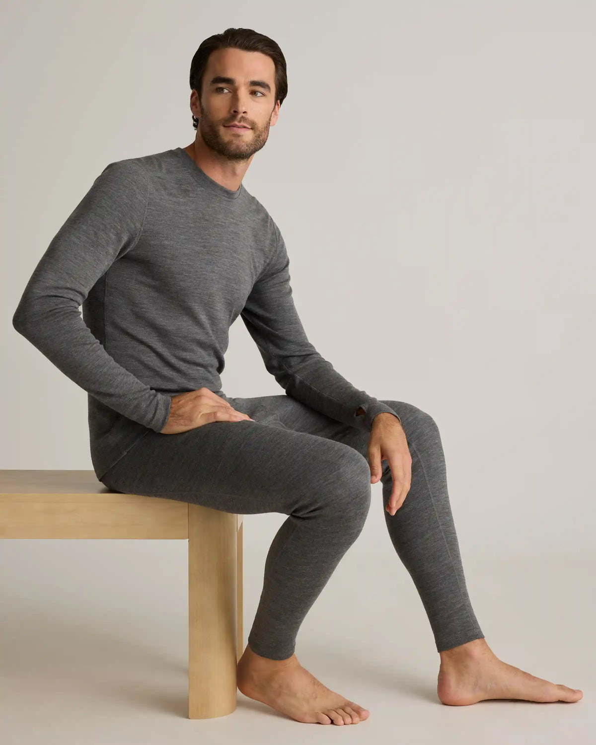 100% Merino Wool Cold Weather Base Layer Crew