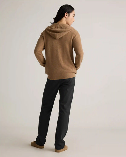 Mongolian Cashmere Full-Zip Hoodie