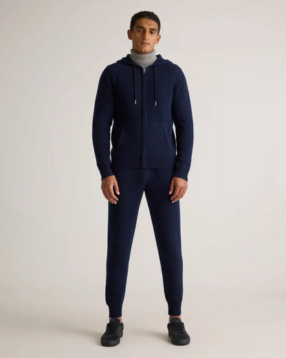 Mongolian Cashmere Full-Zip Hoodie