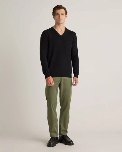 Mongolian Cashmere V-Neck Sweater