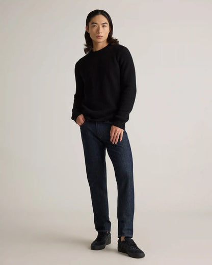 Mongolian Cashmere Fisherman Crewneck Sweater