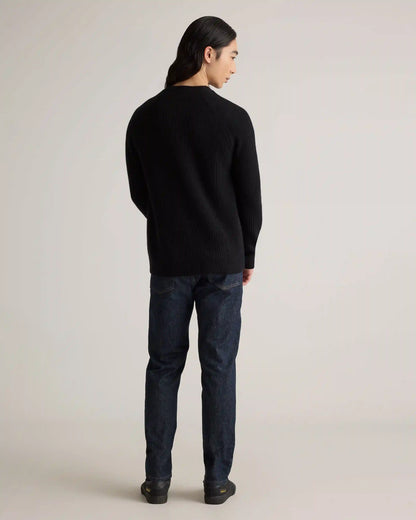 Mongolian Cashmere Fisherman Crewneck Sweater