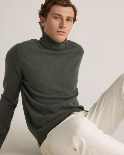 Mongolian Cashmere Turtleneck Sweater