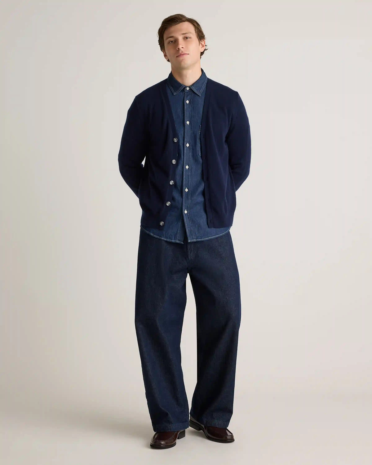 Mongolian Cashmere Cardigan Sweater