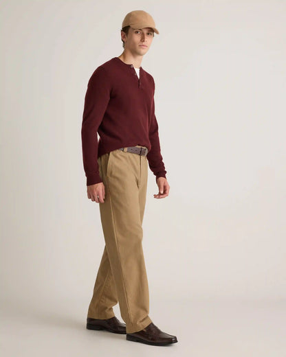 Mongolian Cashmere Henley Sweater