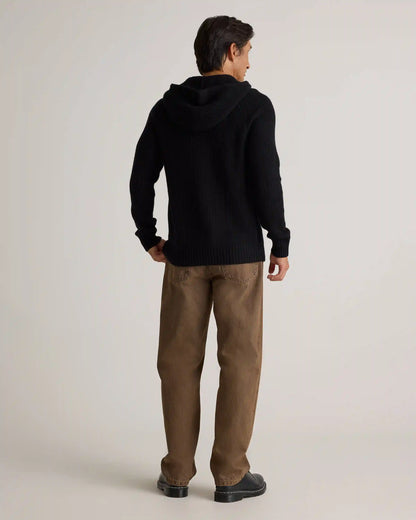 Mongolian Cashmere Fisherman Pullover Hoodie