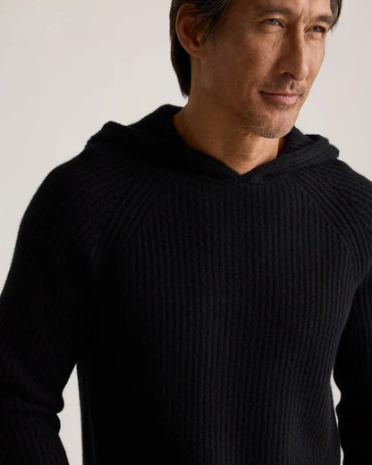 Mongolian Cashmere Fisherman Pullover Hoodie