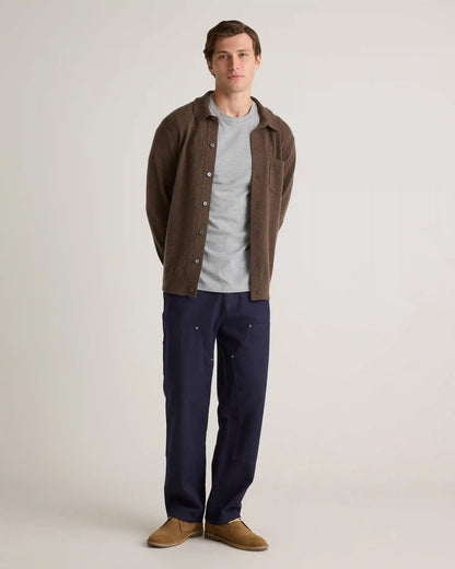 Mongolian Cashmere Button Down Sweater