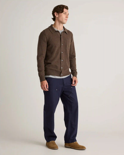 Mongolian Cashmere Button Down Sweater