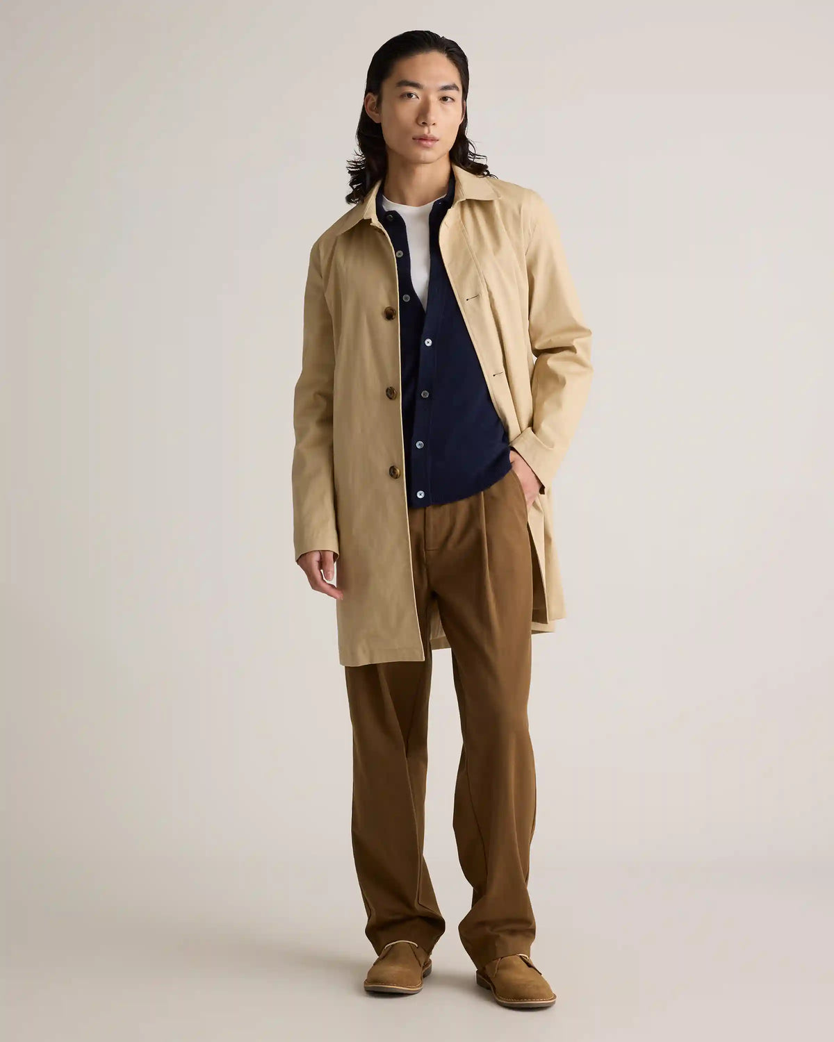 Mongolian Cashmere Button Down Sweater