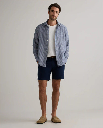 100% European Linen Relaxed Long Sleeve Shirt