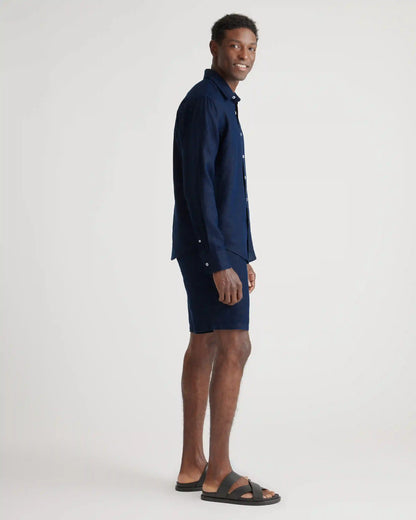 100% European Linen Relaxed Long Sleeve Shirt