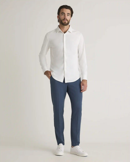 Commuter Stretch Pique Long Sleeve Button Down