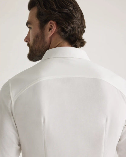 Commuter Stretch Pique Long Sleeve Button Down