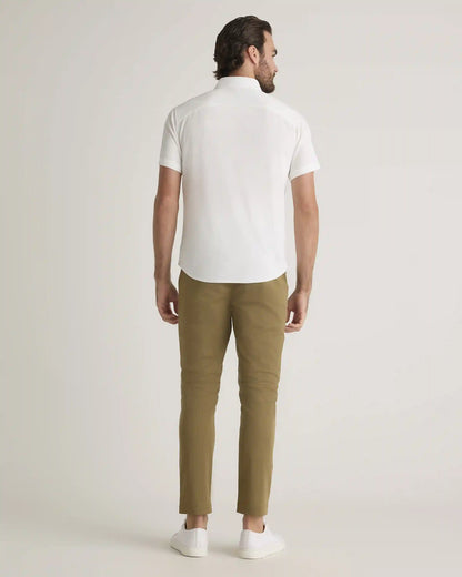 Commuter Stretch Pique Short Sleeve Button Down