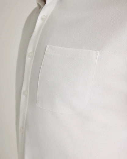Commuter Stretch Pique Short Sleeve Button Down