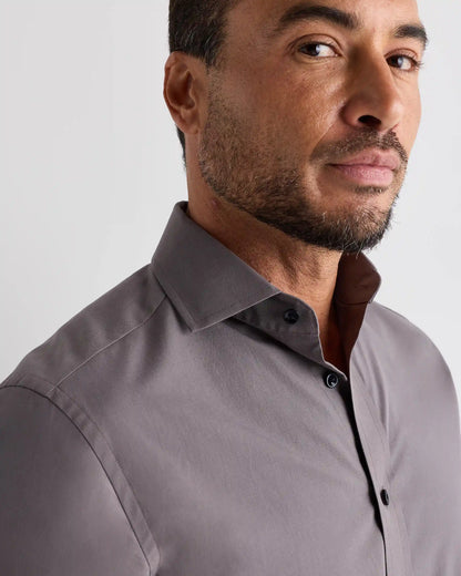 Organic Cotton Stretch Poplin Dress Shirt