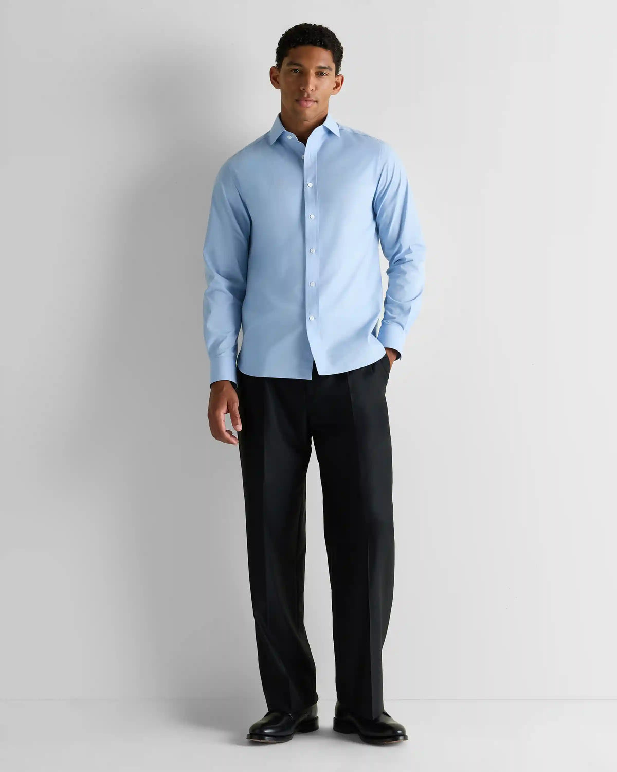 Organic Cotton Stretch Poplin Dress Shirt