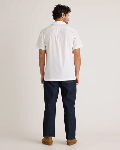 Organic Cotton Stretch Poplin Camp Shirt