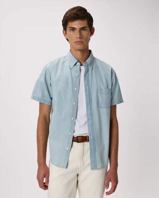 100% Organic Chambray Short Sleeve Shirt