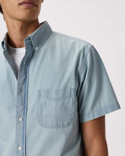100% Organic Chambray Short Sleeve Shirt