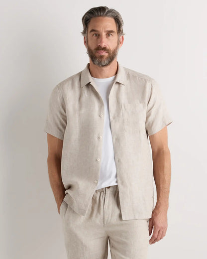 100% European Linen Camp Shirt