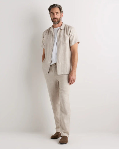 100% European Linen Camp Shirt