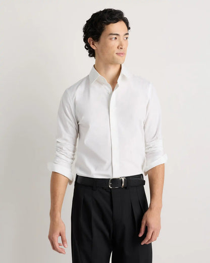 Organic Cotton Stretch Poplin Dress Shirt
