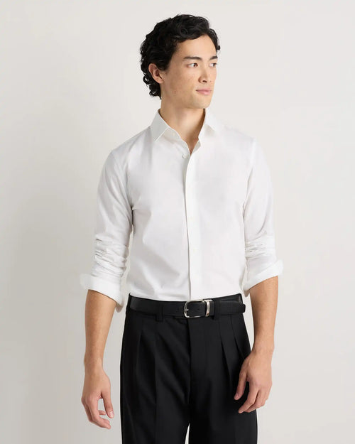 Organic Cotton Stretch Poplin Dress Shirt