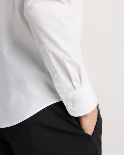 Organic Cotton Stretch Poplin Dress Shirt