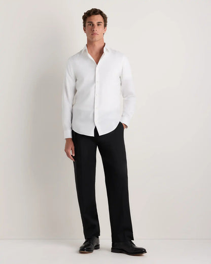 Supima Cotton Herringbone Dress Shirt
