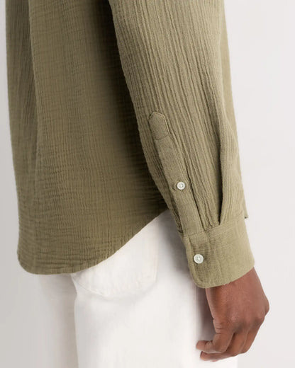 100% Organic Cotton Gauze Long Sleeve Shirt
