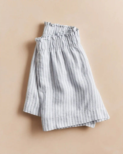 100% European Linen High Waisted Shorts