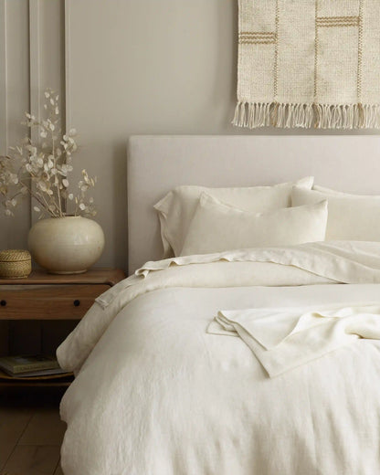 European Linen Stripe Duvet Cover
