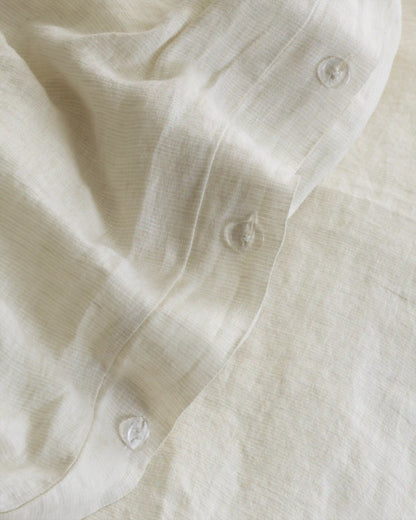 European Linen Stripe Deluxe Bedding Bundle