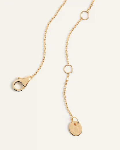14K Gold Lab Grown Diamond Bezel Necklace