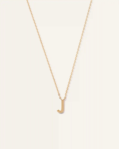 14K Gold Letter Necklace