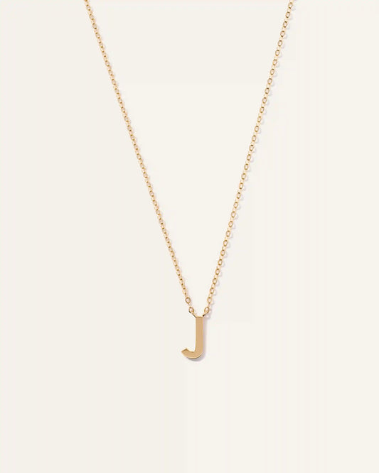 14K Gold Letter Necklace