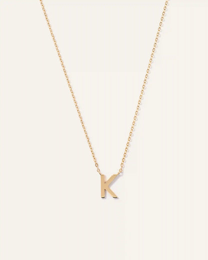 14K Gold Letter Necklace
